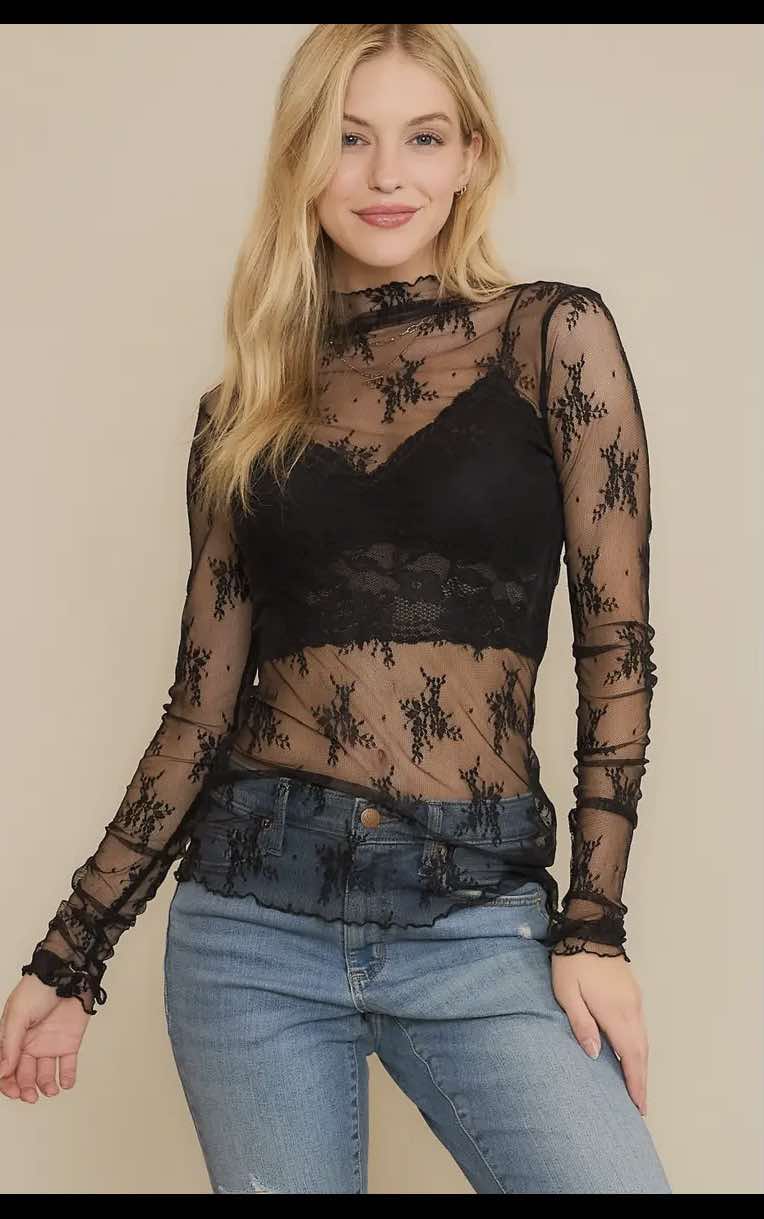 Mesh Lace Top