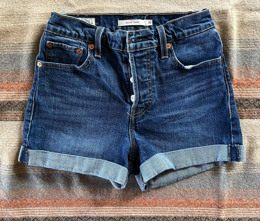 Levi's Cuffed Denim Shorts
