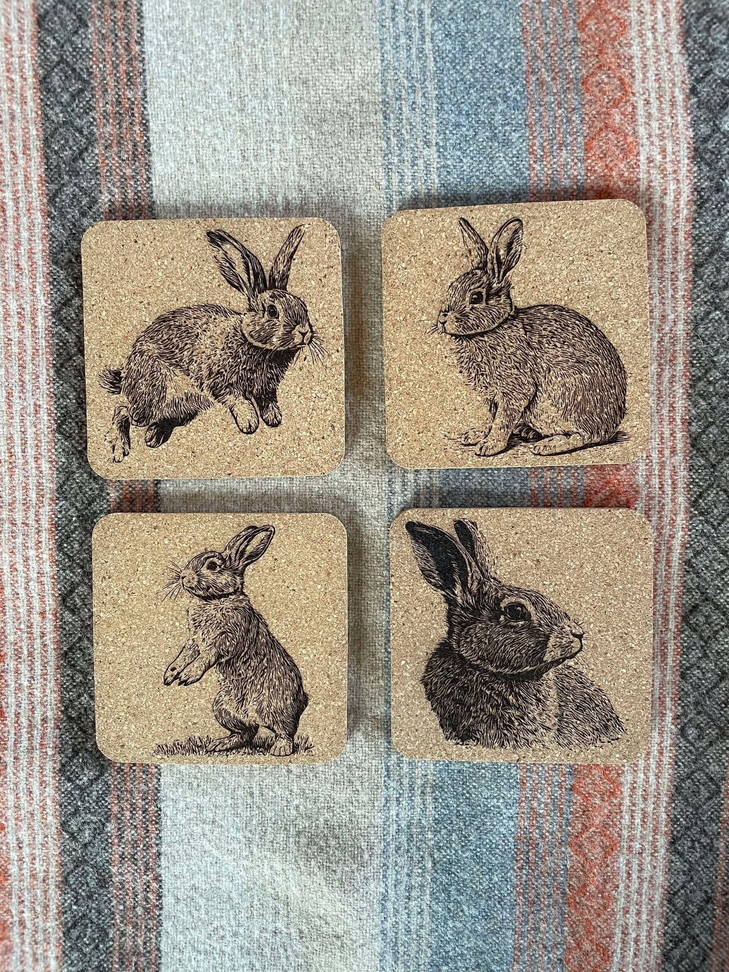 Cork coaster set