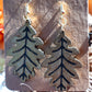 Wood fall earrings