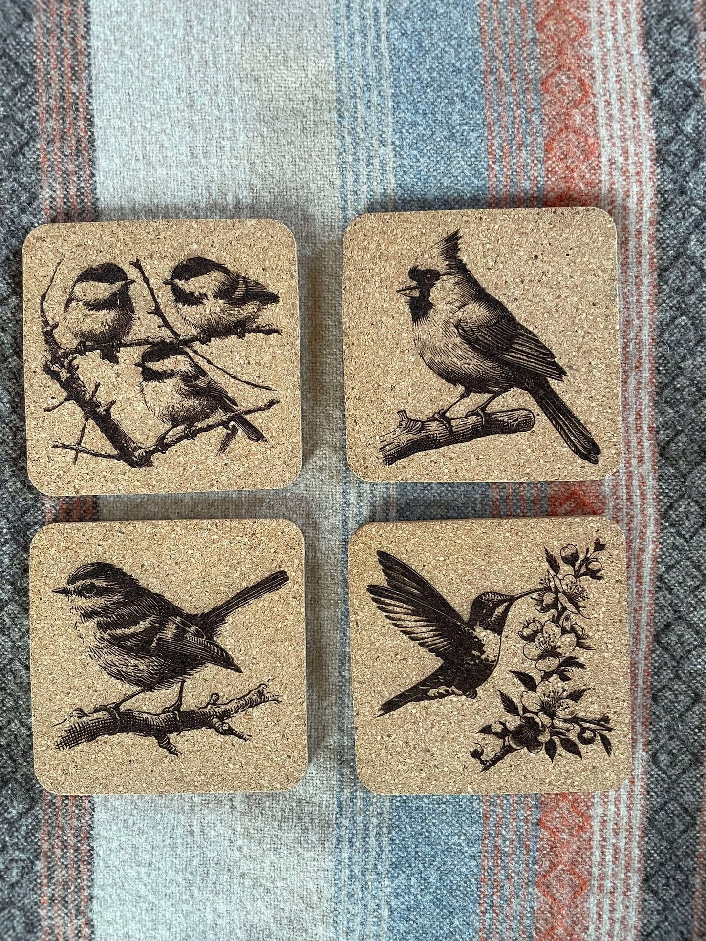 Cork coaster set