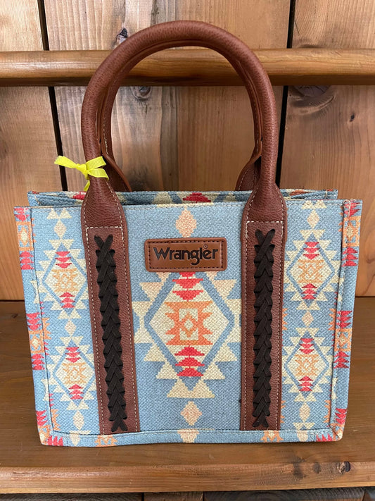 Wrangler tote bag light blue